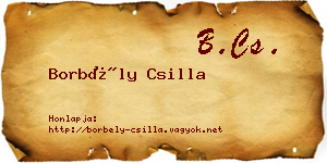 Borbély Csilla névjegykártya
